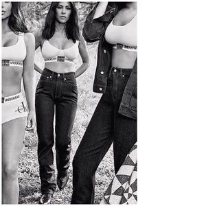 Vintage Ck Calvin Klein Jeans sz1 High Rise Black